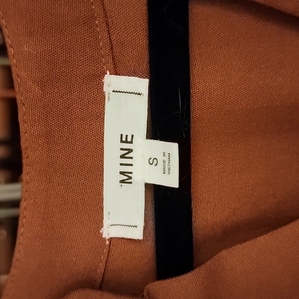 Mine Rust Dress with Tie Waist - Picture 3 of 4